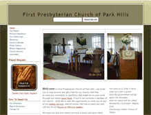 Tablet Screenshot of firstpresbyterianparkhills.org